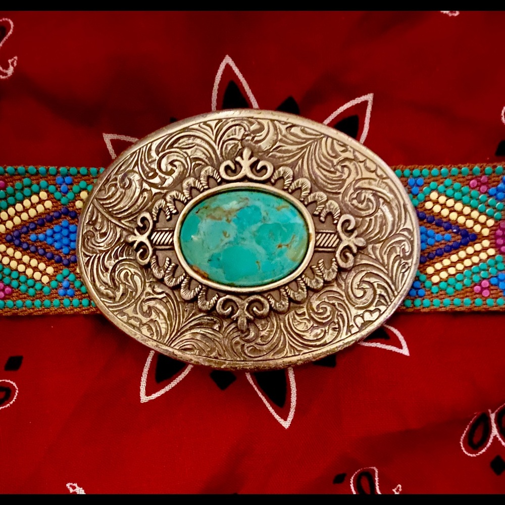 Appaloosa Trading Co. belt buckle.